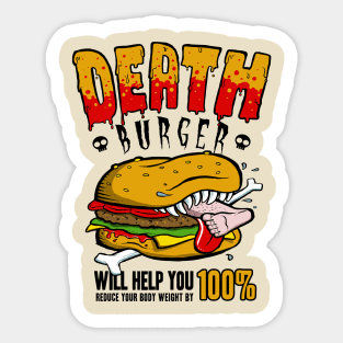 Fast food death Sticker